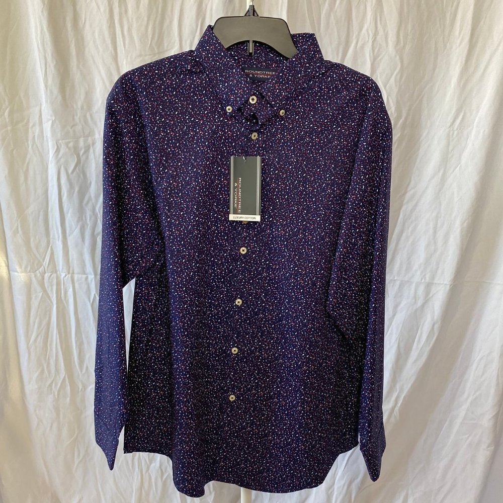Round Tree & Yorke: Luxury Cotton. Ink blue 88c